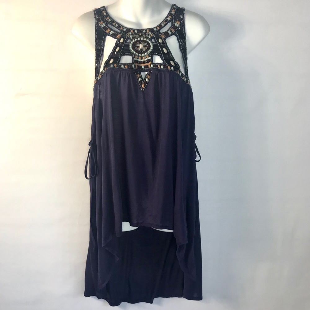 NWT Free People Vision Quest Beaded Boho Tunic - Picture 2 of 8